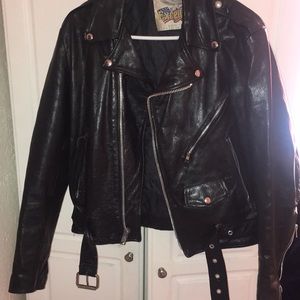 Men's, genuine leather, Excelled motorcycle jacket